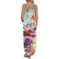 thumbnail image 3 of SMihono Robe Maxi Bohème d'Été pour Femmes Grande Taille Design Décontracté Robe Longue Sans Manches Col en V Robe de Plage, 3 of 5