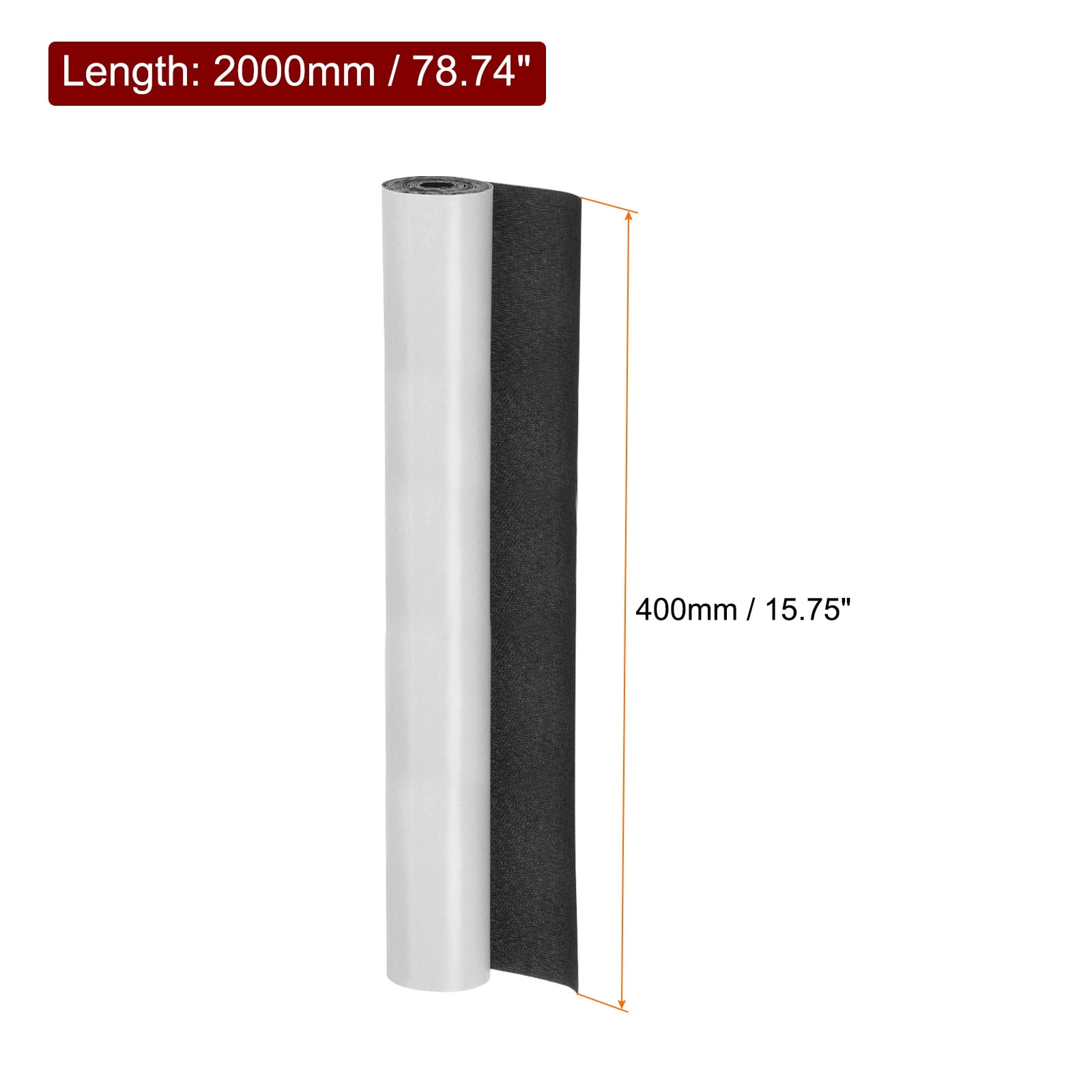 Uxcell Linen Repair Patches Self-Adhesive Fine Linen Couch Fabric Patches Tape Can Be Used for Furniture Black 15 3/4"x79"