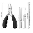 thumbnail image 6 of DUAIU Toenail Clippers 4-Piece Kit - Stainless Steel Ingrown Nail Clippers for Thick Toenails, Sharp Curved Blade Pedicure Tool with Dead Skin & Dirt Remover - Professional Nail Care Set, 6 of 7