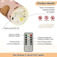 thumbnail image 5 of Capybara and Valentine Hearts Flickering Flameless Candles with Remote Timer Battery Operated LED Tealight Set of 2 M, 5 of 8