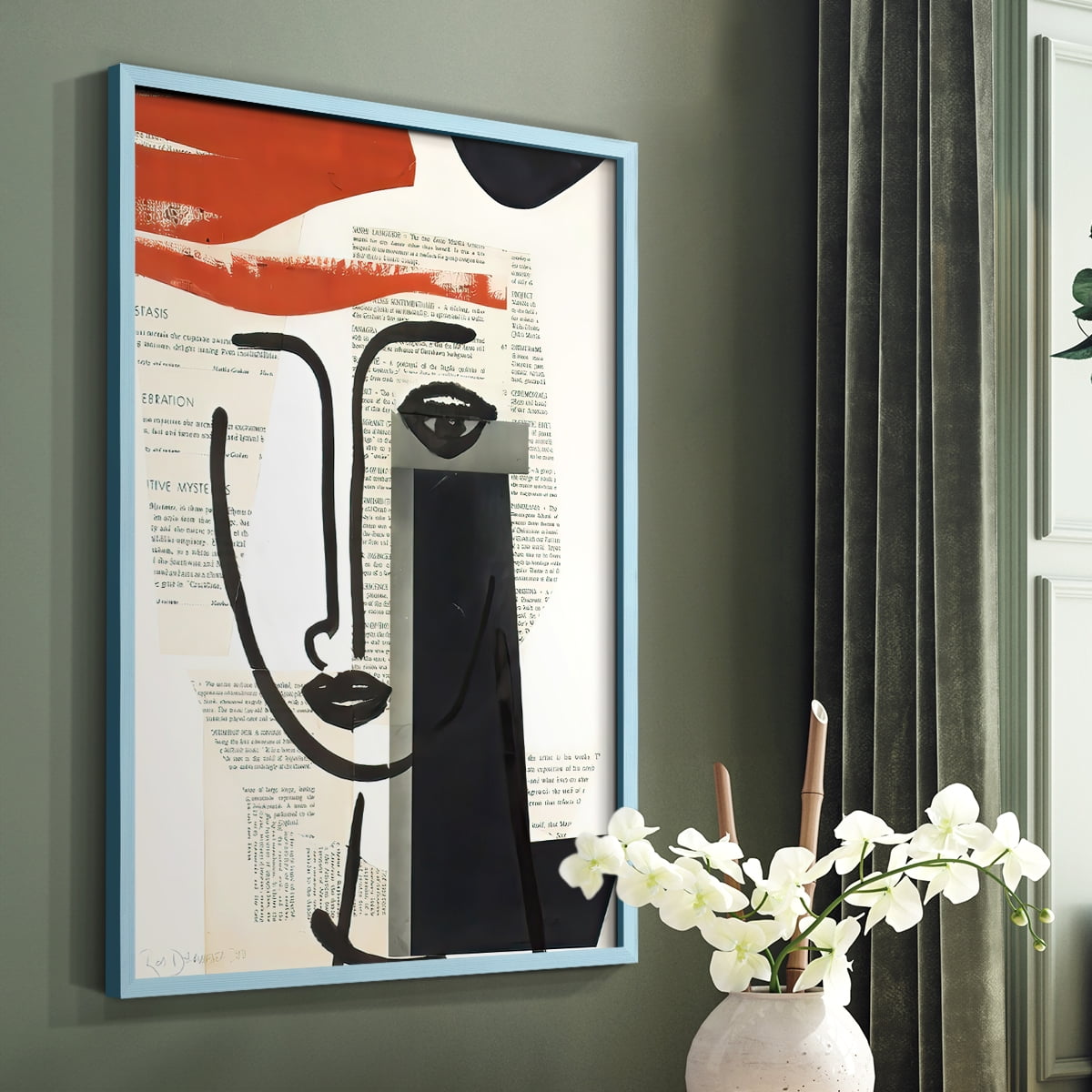 Faces of A Century VI in Paper Solid Wood 11 x 14 Framed Print