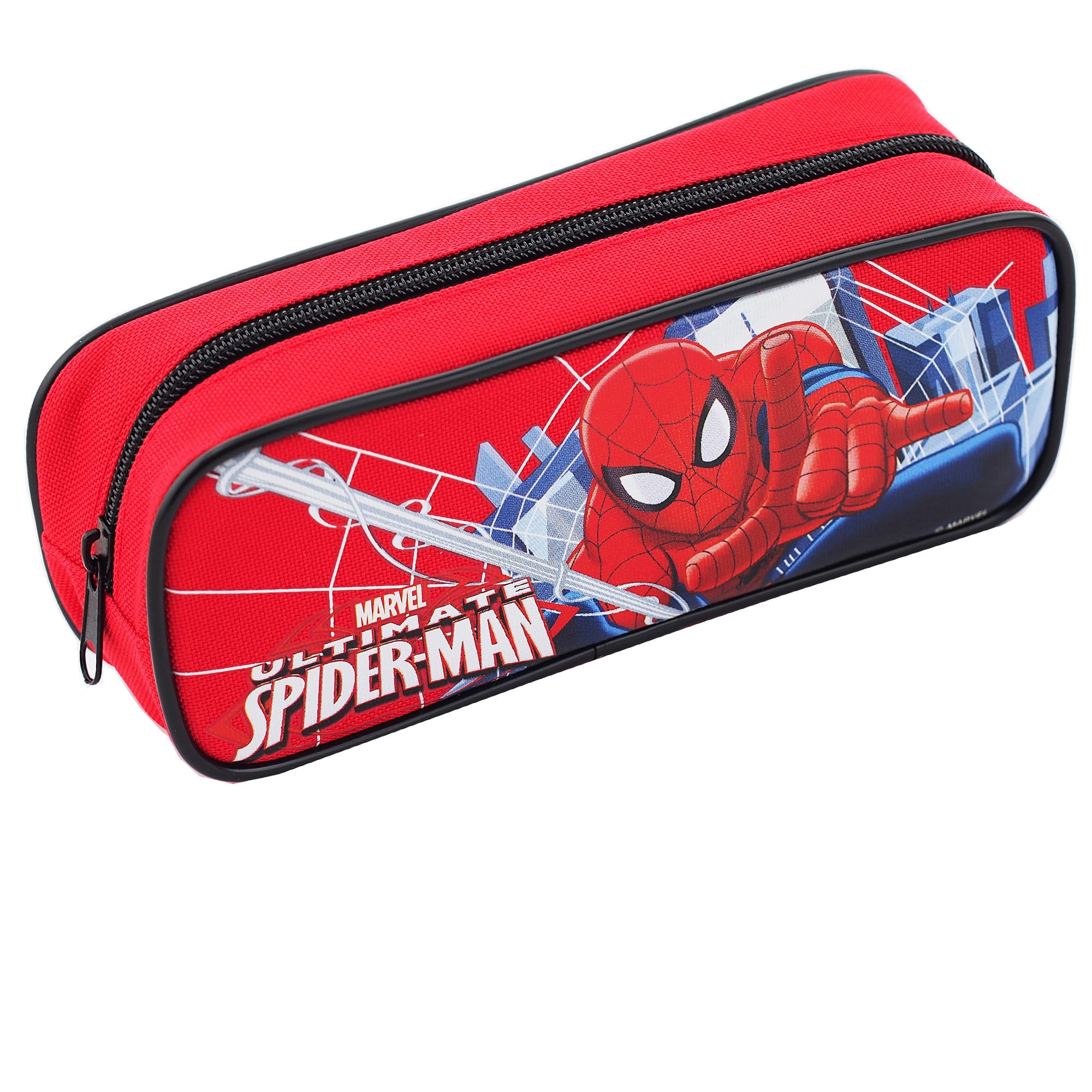 Handcrafted Spiderman Superhero Zipper Pencil Case/travel Bag/ Pouch/ Gadget  Bag 