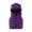 Purple, variant on Lopecy-Sta Toddlers' Quilted Thermal Vest with Hood & Ear Accents - Zip-Up Bodywarmer for Winter