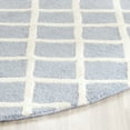 thumbnail image 3 of SAFAVIEH Cambridge Kenneth Geometric Wool Area Rug, Light Blue/Ivory, 6' x 6' Round, 3 of 5