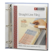 Angle View: Smead Poly Three-Ring Envelope, 1-1/4" Expansion, Flap with hook-and-loop closure, Letter, Clear, 3 Count