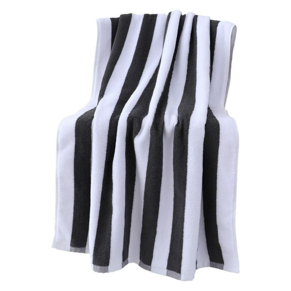 Toallas de playa de terciopelo Toalla de playa de terciopelo con rayas de colores teñidas con hilo Toalla de baño grande de terciopelo para adultos