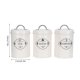 thumbnail image 3 of Set of 3 Airtight Kitchen Storage Jars Containers for Sugar, Coffee, Tea and Food, 3 of 4