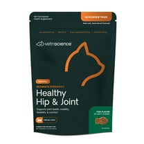 VetriScience Ultimate Strength Health Hip & Joint Glucosamine Supplement Chew for Cats, Fish Flavor, 30 Count Bag