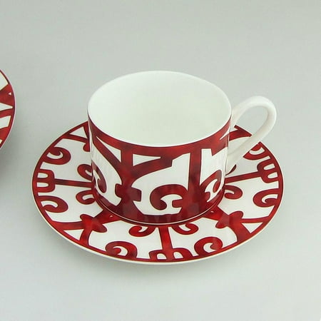 

Bone Chinese Plate Restaurant Steak Plate Ceramic Coffee Cup Dish Decorative Ornaments Tea Cups and Saucers Latest