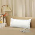 thumbnail image 6 of Unique Bargains Zipper Closure Satin Solid Pillowcase with Eye Mask White King, 6 of 6