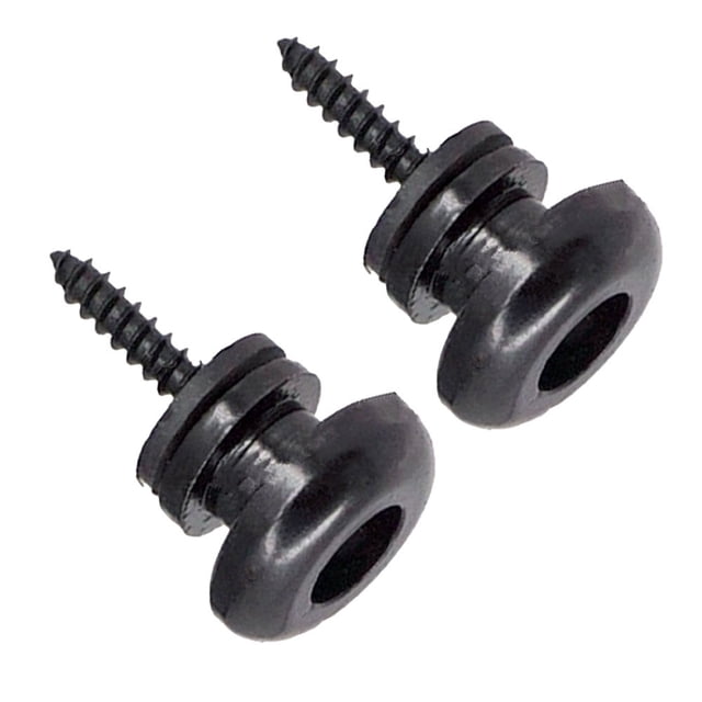 2 Pcs Guitar Strap Button Locks Secure Screw Bass Ukulele Belt Buckle Buttons