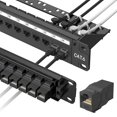 thumbnail image 1 of Panel de parcheo Cat6 Jadaol de 24 puertos, rack 19" 1U, 10 Gbps, 1 of 8