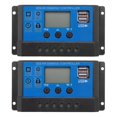thumbnail image 1 of 20a 12v 24v Auto Work Pwm Solar Charge Controller With Lcd Dual Usb, 1 of 5