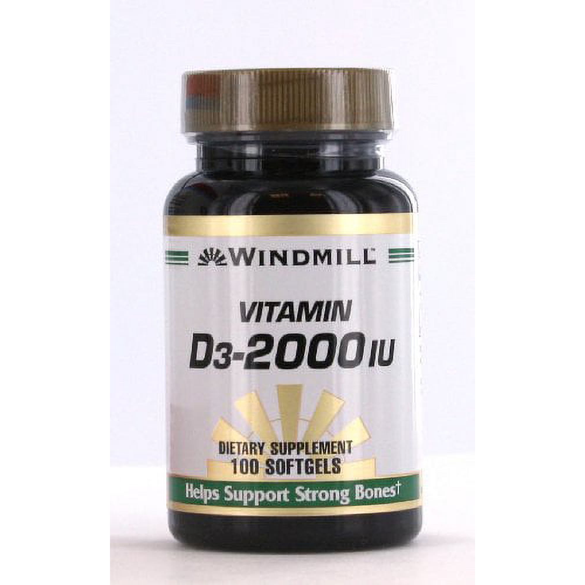 Windmill Vitamin D3-2000 IU Softgels 100 ea