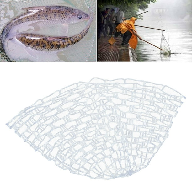 Rubber Fishing Net, Outdoor Fly Fishing Landing Net Clear Rubber