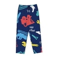 thumbnail image 4 of Xecao Colorful Excavator Women's Straight Lounge Pajama Pants: The Epitome of Relaxed Sleepwear, 4 of 9