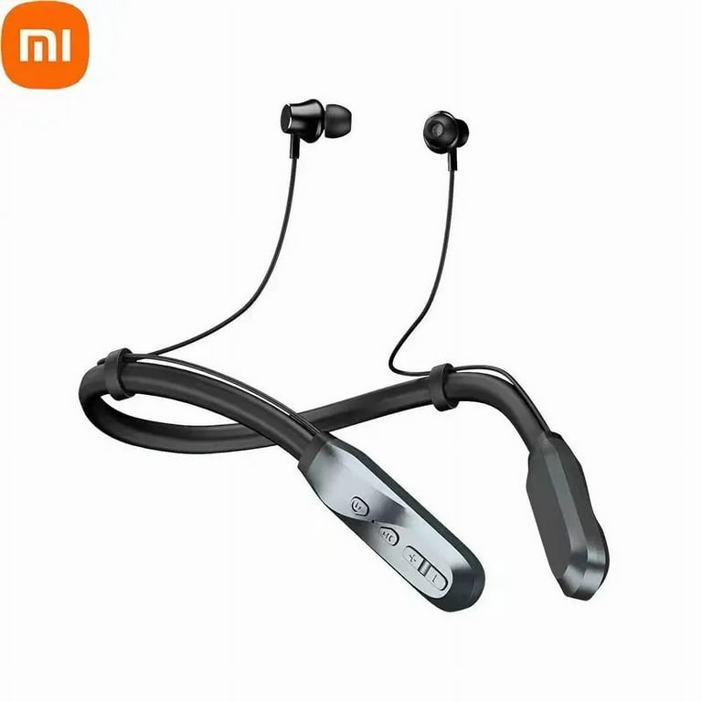 Xiaomi I35 Neckband Earphones Wireless Bluetooth 200 Hour Play Headphones 5.1 Headphone with Mic Stereo Earbuds Headset Black Blue