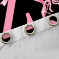 thumbnail image 4 of Manfei Bow Letter Z Blackout Curtains Set of 2 (52x84 Each) for Girls, Pink Initial Ribbon Window Curtains, 4 of 6