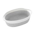 thumbnail image 3 of Cesta tejida con asa, cesta multiusos de cuerda de algodón, regalo decorativo para bebé blanco gris blanco, 3 of 9