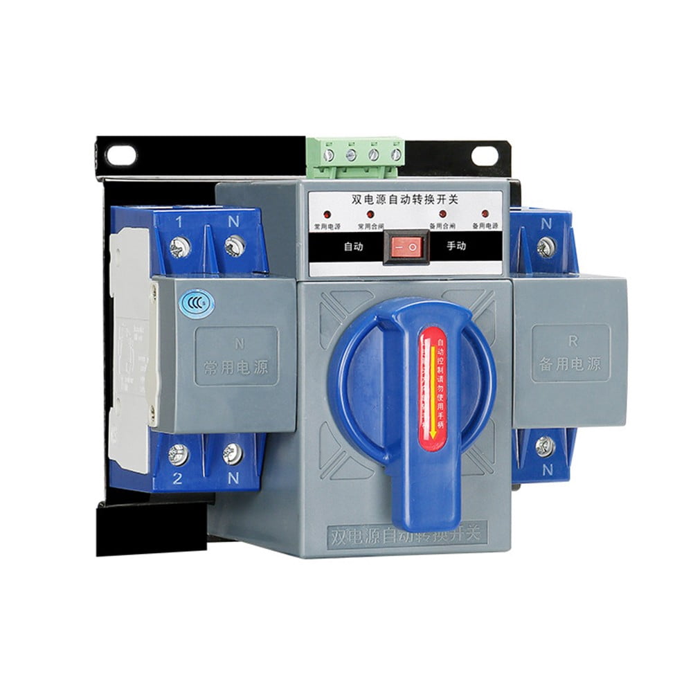 63A 2P Ats Dual Power Automatic Transfer Switch Generator Changeover Switch