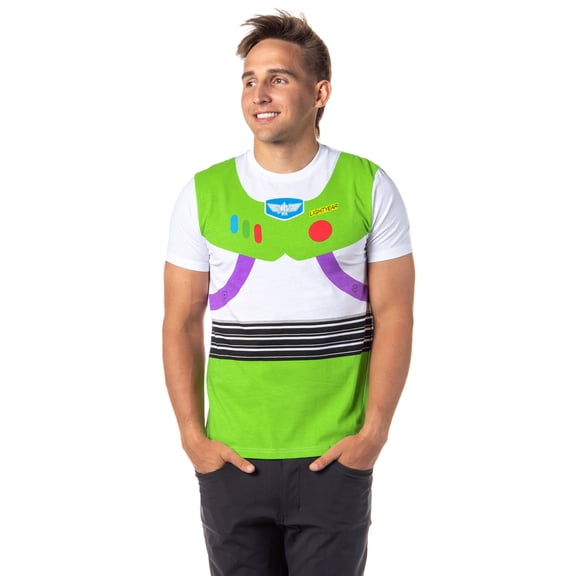 Disney Pixar Toy Story Shirt Men's I Am Buzz Lightyear Astronaut Costume Adult T-Shirt