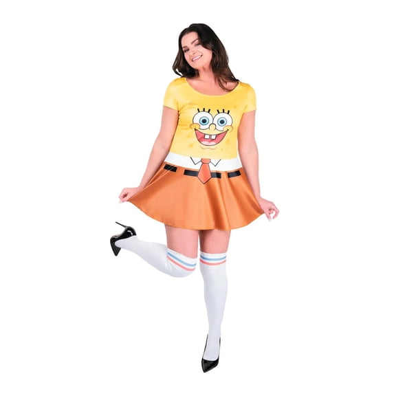 SpongeBob SquarePants Men's Halloween Classic Costume Dress - Yellow Medium