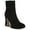 Black Suede, variant on Sam Edelman Jaye River Rock Grey Suede Block Heeled Platform Ankle Boots (River Rock, 7.5)