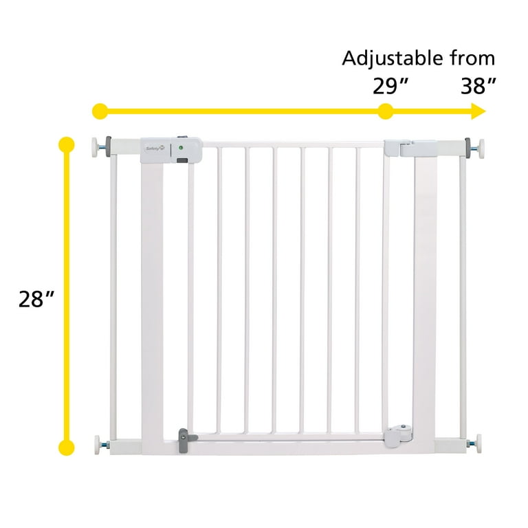 Safety 1st White 28 in. H X 29-38 in. W Metal Auto-Close Gate Safety 1st White 28 in. H X 29-38 in. W Metal Auto-Close Gate