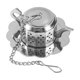 thumbnail image 1 of Stainless Steel Loose Leaf Tea Infuser Filter Diffuser Herb Spice Teapot Shaped Tea Strainer, 1 of 4