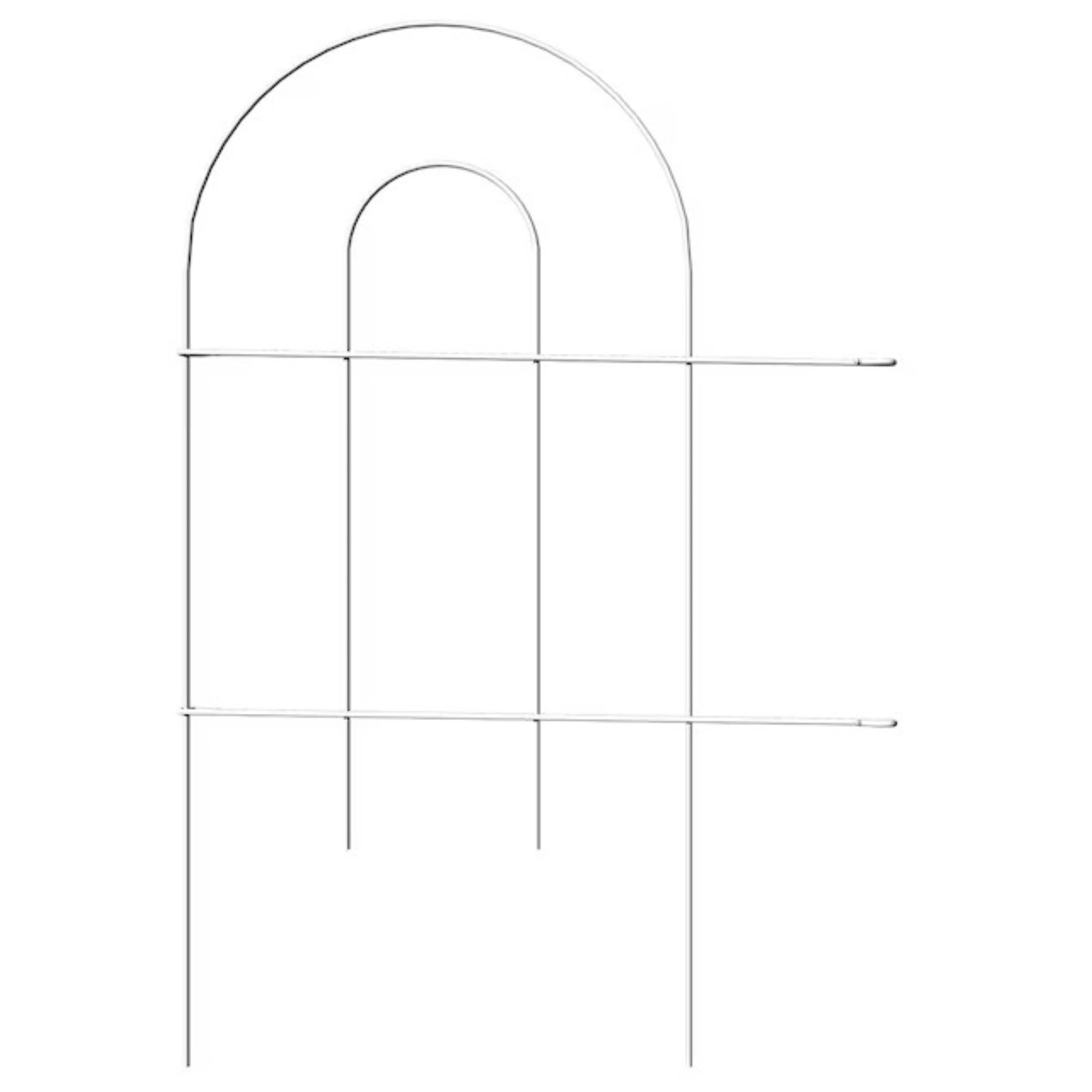 Origin Point Gard'n Border Round Folding Fence, White, 24-Inch x 10-Feet-(52410)