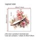 thumbnail image 3 of Xihbxyly Pegatinas de Pared de Rosas para San Valentín, Decoración Romántica para El Baño, Impermeables y Fáciles de Aplicar, Versátiles para El Hogar, El Dormitorio o La Sala de Estar, Idea de Regal, 3 of 6