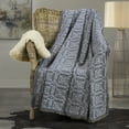 thumbnail image 3 of Your Lifestyle by Donna Sharp Garment Washed Oversize Grid Throw from  Grey, 3 of 3