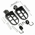 thumbnail image 4 of 2Pcs Wide Motorcycle Footrest Foot Pegs for 50 70 90 110 125cc Taotao, 4 of 13