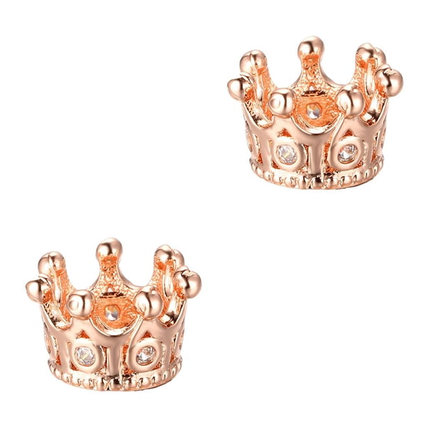 Qarigey Cuentas de para hacer pulseras, espaciadores de agujeros grandes, dijes de Micro huecos, Kit de cuentas de decoración de cristal Tipo 3 2piezas Qarigey CBP270794