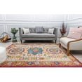 thumbnail image 3 of Harper HY60G Winter Melon Abstract Vintage White Area Rug, 5'3" x 7'0", 3 of 5