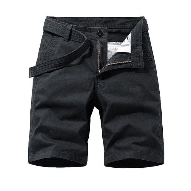 Leutsin Short pour Homme à Poches, Fermeture Éclair, Résilience, Temps Libre, Pantalon de Travail