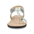 thumbnail image 6 of Journee Womens Gerra T-Strap Toe Ring Flat Sandals, 6 of 9