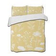 thumbnail image 2 of Quilts Twin Size, Yellow Wildflowers Soft Comforter Bedding Set for Bed, Farmhouse Floral Botanical Leaves Lightweight Quilted Bedspread with Pillow Cover(2 Pieces) for All Season, 68x86 Inch, 2 of 9
