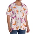 thumbnail image 2 of Balery Cowgirl Boots Camisa Casual de Manga Corta con Botones para Hombre, Texturizada, Estilo Cubano, para Playa, Verano-Medium, 2 of 5
