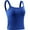 88# 1Pack:Blue, variant on NELEUS Womens Athletic Cropped Tank Top with Built in Bra Camisole for Layer Stretch Wider Strap,Blue,US Size L