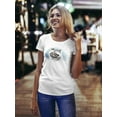 thumbnail image 2 of Adorable Watercolo Raccoon T-Shirt Women -Image by Shutterstock, Female XX-Large, 2 of 4