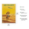 thumbnail image 2 of Proché Orient (Near East) - Sphynx Egypt - France - Vintage Airline Travel Poster by Vincent Guerra c.1948 - Master Art Print 10in x 14in, 2 of 4
