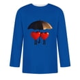 thumbnail image 3 of Jinhomg 3/4 Sleeve Graphic Tees for Men Novelty Funny Valentine's Day Themed T-Shirts Lightweight Comfy Crew Neck T Shirt Holiday Dating Tops Blue XXL, 3 of 5