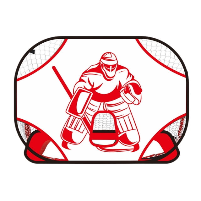 Neta de hockey portátil de práctica de es de hockey para el baloncesto interior del fútbol Rojo