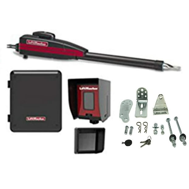 Liftmaster LA400PKGU Single Swing Gate Opener Kit, Battery Backup, Receiver, Photocell, Baterry
