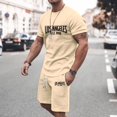 thumbnail image 7 of Los Angeles Graphic Short Sets for Men Relaxed Fit Crewneck T Shirt and Shorts 2 Piece Matching Set Mens Summer Outfits, 7 of 7
