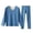 Blue, variant on Men's Winter Thermal Underwear Set â Lined Long Johns with Seamless Base Layer for Cold Weather Blue XXXXL