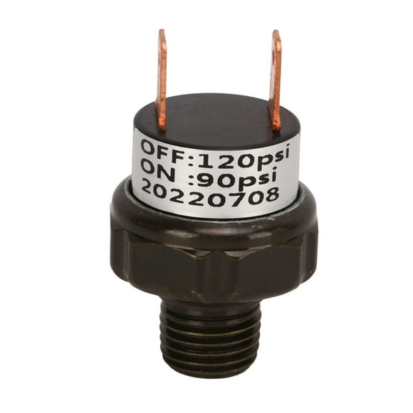 Válvula de control de presión del compresor de aire, repuesto de acero inoxidable para bocinas de tren, 90-120 PSI