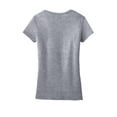 thumbnail image 6 of District Adult Female Women Plain Short Sleeves T-Shirt Heather Grey 3X-Large, 6 of 6