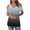 Fall Clothes Gray, variant on Womens Cold Shoulder Tunic Tops, Short Sleeve Shirts for Women Summer Sexy Casual Hollow Solid Color V Neck Dressy Blouses
